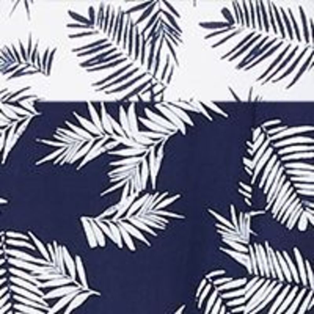 MAISON JULES Womens Navy Printed Short Sleeve Midi Sheath Dress Size: 2 - Picture 4 of 4